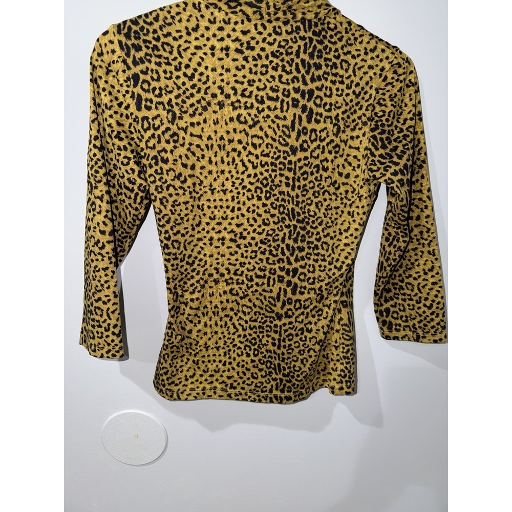 J.McLaughlin Leopard Print Wrap Style Top Catalina Cloth Sz S 1 - Picture 5 of 5